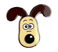 Pawprint Family Badge à épingle en émail en forme de tête de gromit | Produit officiel Wallace and Gromit, taille unique, Fer