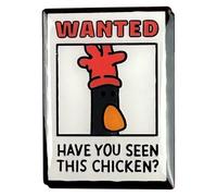 Pawprint Family Badge à épingle en émail Feathers McGraw Wanted | Produit officiel Wallace and Gromit, taille unique, Fer