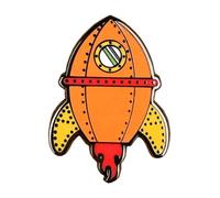 Pawprint Family | Badge fusée en émail | Produit officiel Wallace and Gromit, taille unique, Fer