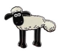 Pawprint Family | Badge Shaun en émail debout | Produit officiel Shaun le mouton, Nickel