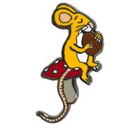 Pawprint Family | Pin's en émail souris avec noix | Produit officiel The Gruffalo de Julia Donaldson et Axel Scheffler, Nickel