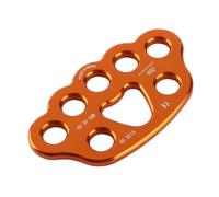 PAWRigging Plate, 45KN 8 Holes Climbing Rigging Plate, Large Anchor Multipliers Connector Gear for Backyard Ziplining & Rescue Aerial Dance & Rock Climbing