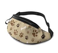 Paws and Bones Fanny Pack Sac de Taille décontracté avec Ceinture réglable Bum Sacs pour Hommes Femmes Voyage Sports Running