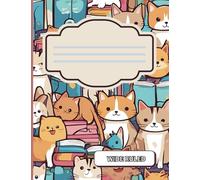 PAWS AND CLAWS: CAT AND DOG WIDE RULED COMPOSITION NOTEBOOK
