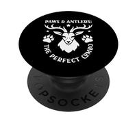 Paws & Antlers Hunts Chasse Chien Humour Hunter PopSockets PopGrip Adhésif