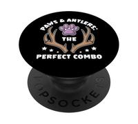 Paws & Antlers Hunts Chasse Chien Humour Hunter PopSockets PopGrip Adhésif
