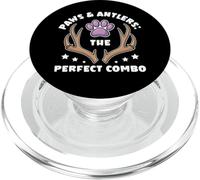 Paws & Antlers Hunts Chasse Chien Humour Hunter PopSockets PopGrip pour MagSafe
