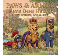 Paws & Armor: Brave Dog Heroes: Meet Wurst, Sol & Rex | Coloring Book for Kids Ages 6-12
