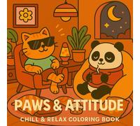 Paws & Attitude: A Chill & Sassy Animal Coloring Book for Teens and Adults - Easy and Fun Designs for Relaxation and Stress Relief