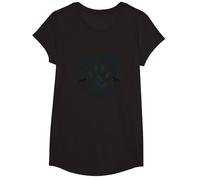 Paws Down Best Friend Dog Lover Paw T-Shirt, Fille, Noir, S