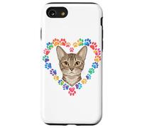 Paws Dye Heart Egyptian Mau Coque pour iPhone SE (2020) / 7/8