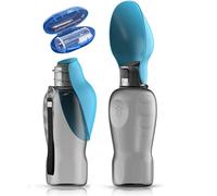 Paws Elegance Lot de 2 gourdes Pliables pour Chien - Extra Large - 800 ML - pour Les déplacements et Brosse à Dents - Gourde de qualité supérieure pour Chien - pour Les déplacements - 100% Anti-Fuite