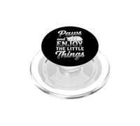 Paws & Enjoy The Little Things - Chat propriétaire de Chaton Amusant PopSockets PopGrip pour MagSafe