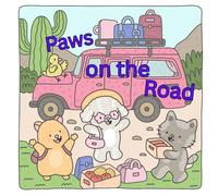 Paws on the Road: A Fun-Filled Animal Adventure Coloring Book for Kids