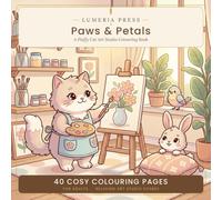 Paws & Petals: A Cosy Cat Art Studio Colouring Book for Adults
