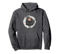 Paws & Reflect: Citation inspirante pour Les Amoureux des Chats Sweat à Capuche, Unisexe pour Adultes, Chiné Foncé, XXL