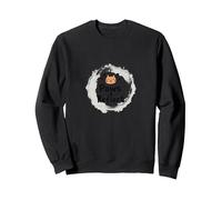Paws & Reflect: Citation inspirante pour Les Amoureux des Chats Sweatshirt, Unisexe pour Adultes, Noir, M