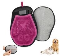 PawSailor Gant Anti Poils Animaux Double Face Brosse Chat Chien Rose | Toilettage Massage Chat Chien, Éliminateur de Poils Électrostatique, Réglable, Nettoyage de Canapé, Lit, Tapis & Vêtements