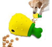 PawSailor Jouet Interactif pour Chien, Jouet Chien Distributeur Friandises Lent Puzzle Silicone Design Patte Poulet, Anti Ennui Stimulation Mentale Nettoyage Dents Enrichissement Qi, Jaune