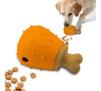 PawSailor Jouet Interactif pour Chien, Jouet Chien Distributeur Friandises Lent Puzzle Silicone Design Patte Poulet, Anti Ennui Stimulation Mentale Nettoyage Dents Enrichissement Qi, Marron