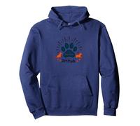 Pawsitive Attitude Dog Lover Pet Sweat à Capuche, Unisexe pour Adultes, Bleu Marine, M