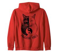 Pawsitive Vibes Yin Tang Zen pour Professeur de Yoga pour Amoureux des Chats Sweat à Capuche