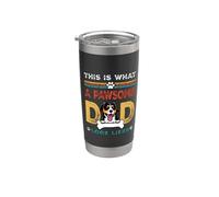 Pawsome Dad Look Likes Entlebucher Mountain Dog Dad Gobelet isotherme en acier inoxydable double paroi