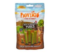 Pawtato Tubes de friandises pour chien à la menthe et au persil (6 x 90 g) - Friandises d'entraînement pour chiens de petite, moyenne et grande taille ou chiots - Bâtonnets à mâcher hypocaloriques