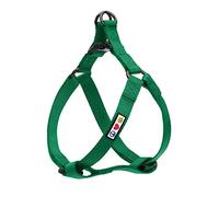 Pawtitas Harnais pour Chien Réglable Harnais Chiot Harnais Anti Traction pour Chien Couleur Unie Harnais pour Chien Moyen Vert Lush