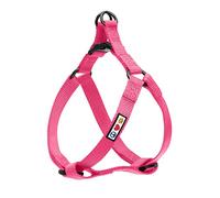 Pawtitas Harnais pour Chien Réglable Harnais Chiot Harnais Anti Traction pour Chien Couleur Unie Harnais Grand Chien Rose