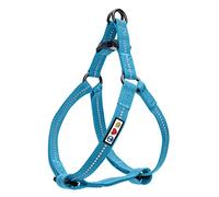Pawtitas Harnais pour Chien Réglable Harnais Chiot Harnais Anti Traction pour Chien Réfléchissant Harnais Grand Chien Sarcelle Recyclé