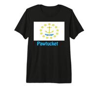 Pawtucket Rhode Island Drapeau USA Souvenir T-Shirt Haut de Gamme