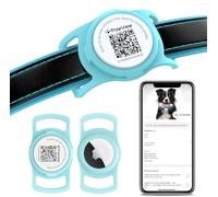 PawView Support AirTag pour Collier de Chien & App Gratuite. Traceur pour Chat et Chien avec QR ID pour Localisation Instantanée, Profil Animal, Coordonnées. Collier AirTag pour Chat