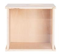 PawwJoy Boîte à Creuser pour Hamster avec Fenêtre d'Observation, Cachette Amovible Jouet d'Enrichissement pour Petits Animaux- Size S