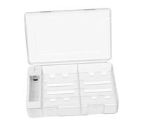 PawwJoy Boîte de rangement pour piles AA AAA Capacité 10 pièces avec détection de puissance restante Portable Anti-collision Boîte à piles Organisateur pour la maison et le bureau