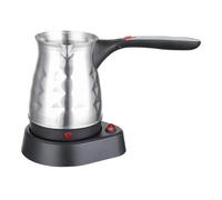PawwJoy Cafetière électrique turque de 500 ml en acier inoxydable de 600 W, carafe à ébullition rapide avec prise en main confortable, longue poignée pour café à la maison,