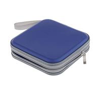PawwJoy Classeur pour 40 CD/DVD - Boîtier de Rangement pour médias Vierges - Organisation et Protection des disques- Bleu