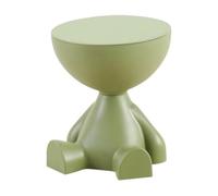 PawwJoy Creative Edge Table d'appoint moderne en forme d'ours avec couvercle de rangement pour salon, bureau d'angle 37,1 x 37,1 x 40,9 cm - Vert