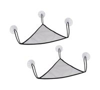 PawwJoy Hamac pour Reptiles 2 Pièces avec Ventouses, Lit Suspendu Respirant 32x32 cm, Chaise Longue pour Geckos, Hamsters et Petits Animaux