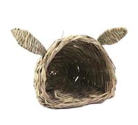 PawwJoy Hideaway Jouet à mâcher Lapin Lapin Herbe Lit pour furet Chinchilla Petits Animaux