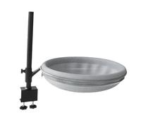 PawwJoy Lit de bureau rond pour chat - Rotation à 360° - Gain de place - Supporte jusqu'à 27,2 kg - Pour table d'appoint de bureau - Tissu en maille