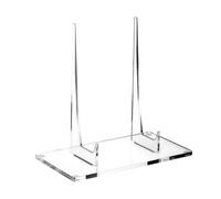 PawwJoy Support pour assiette en acrylique transparent, cadre photo, livre de cuisine, menu, photo, 25,4 x 12,7 x 22,9 cm, support décoratif de table