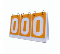 PawwJoy Tableau de score à 3 chiffres pour le sport - Football Volley-ball, tennis, basket-ball, jaune, 27,6 x 16,3 cm