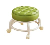 PawwJoy Tabouret bas pivotant à 360 degrés avec roues universelles, petit tabouret roulant de 21,6 x 20,8 cm pour salon, salon de coiffure, sport, fitness, maison, bureau