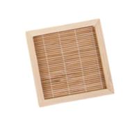 PawwJoy Tapis rafraîchissant en bambou pour petit animal - Coussin d'été robuste anti-morsure pour hamster, cochon d'Inde, lapins - 7,5 x 7,5 cm