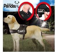 PAWZ ROAD Haute Qualité Harnais Grand Chien L Fabric Noir