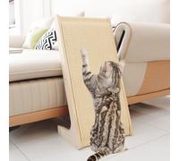 Pawzentic Pawzentic Griffoir en forme de L pour chats d'intérieur avec planche de support, tapis en sisal naturel durable remplaçable, protection de meubles, poteau à griffer, rampe à chat