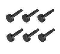 Paxanpax PCK710 Lot de 6 Boutons universels pour minuteur de Four Noir
