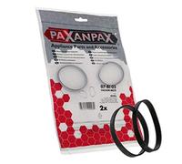 Paxanpax PFC008 Lot de 2 Courroies Plates pour aspirateur Bissell Hot Shot Noir
