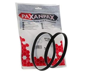 Paxanpax PFC041 Lot de 2 Courroies d'entraînement compatibles avec Hoover V17 Purepower, Dustmanager Series, Vax Type 1 Power 1 et 2 Noir